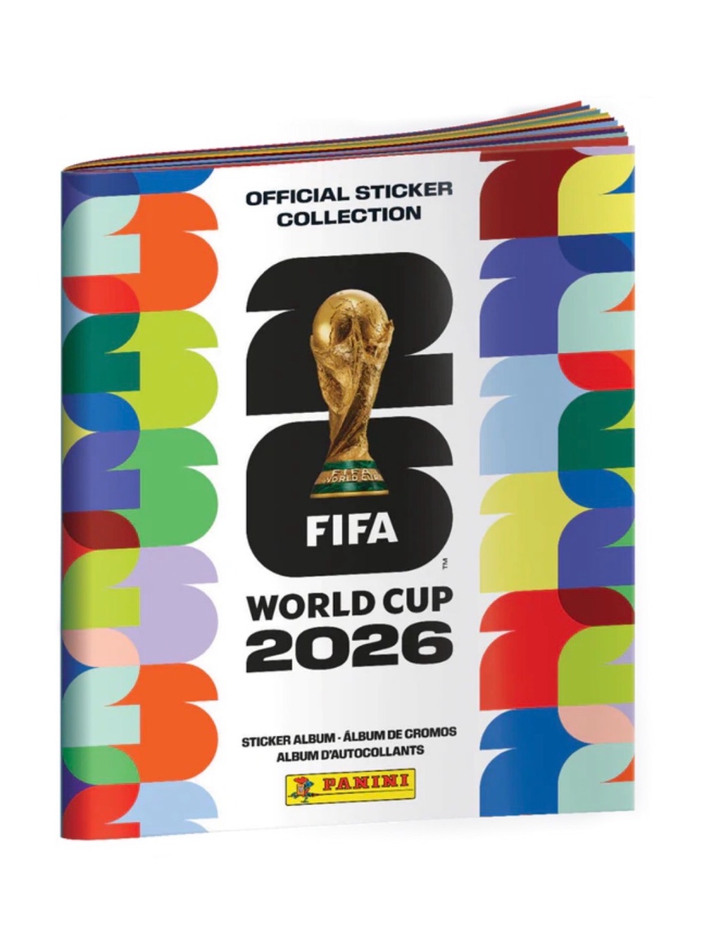 Panini FIFA World Cup 2026 Sticker Album — Bright Multicolor Cover